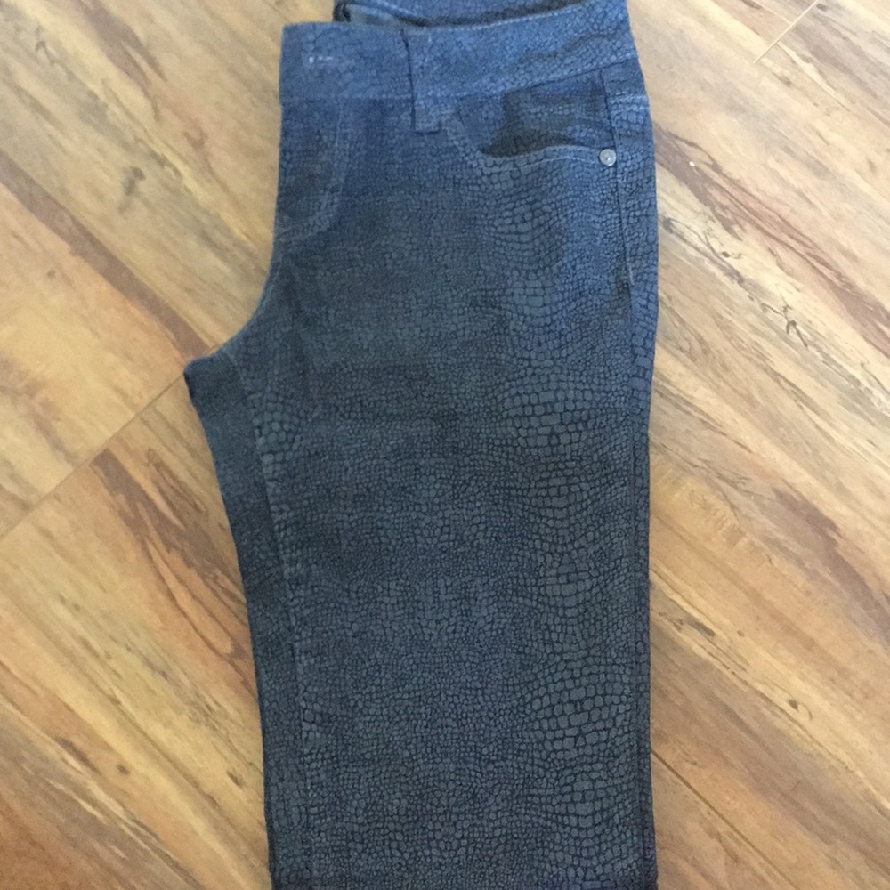 Fake snakeskin pants